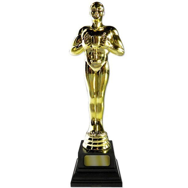 Giant Hollywood Awards Night Golden Statue Cardboard Cutout - 180cm x 54cm