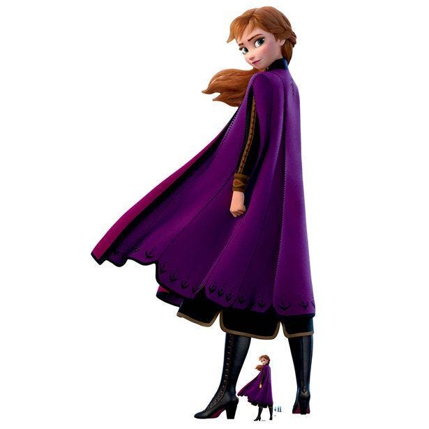 Frozen 2 Princess Anna Cardboard Cutout - 169cm x 91cm