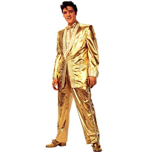 Life Size Elvis Presley Cardboard Cutout  - 182cm x 65cm