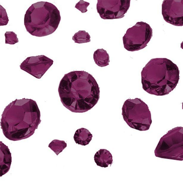 Aubergine Gem Table Diamantes -  Assorted (100g bag)