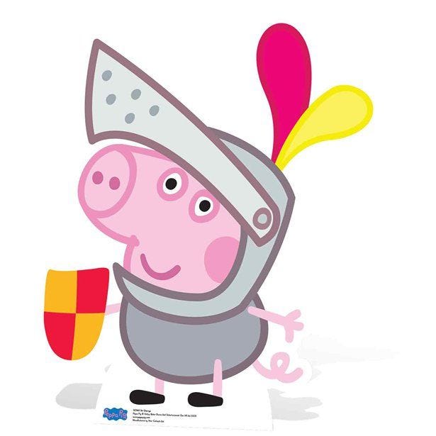 George Pig Peppa Pig Cardboard Cutout - 79cm x 68cm