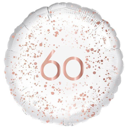 60th Rose Gold Foil Balloon - 18"