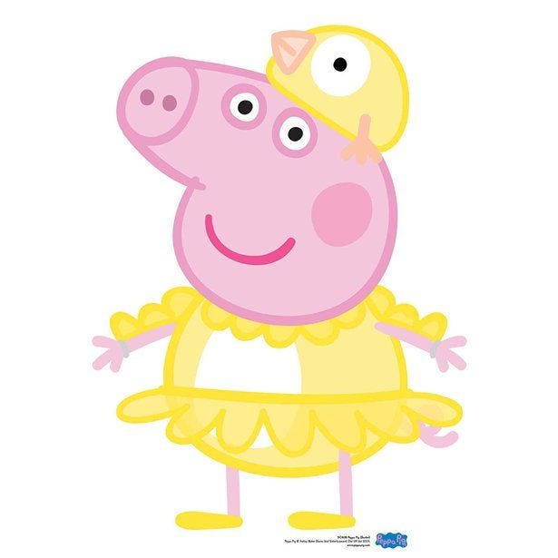 Peppa Pig Chicken Easter Cardboard Cutout - 82cm x 60cm