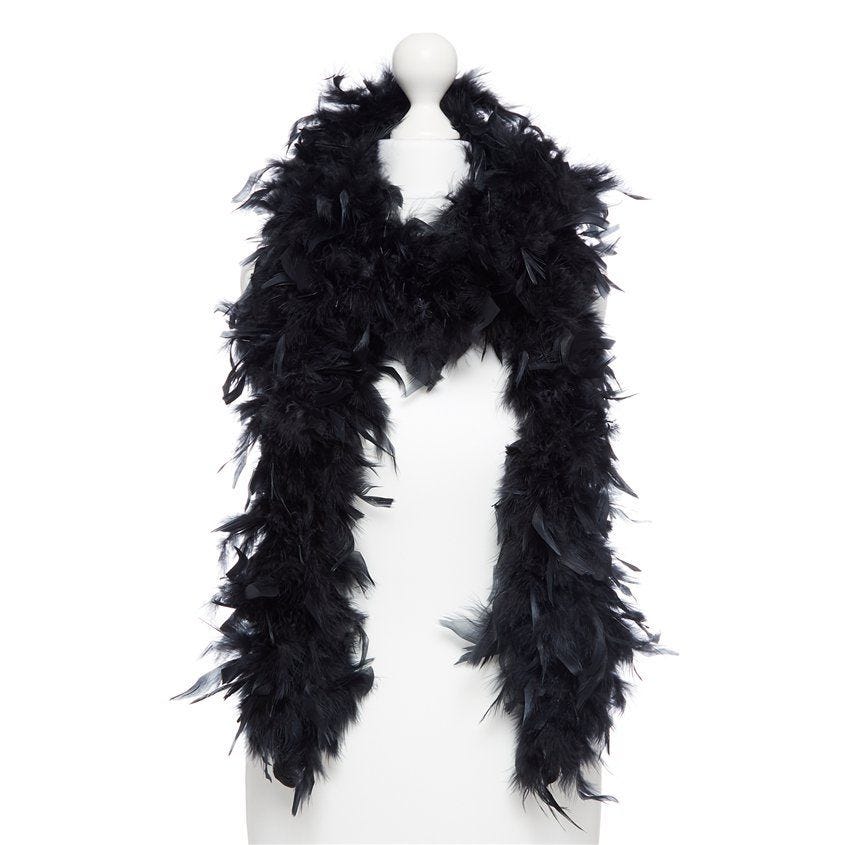 Black Feather Boa -180cm