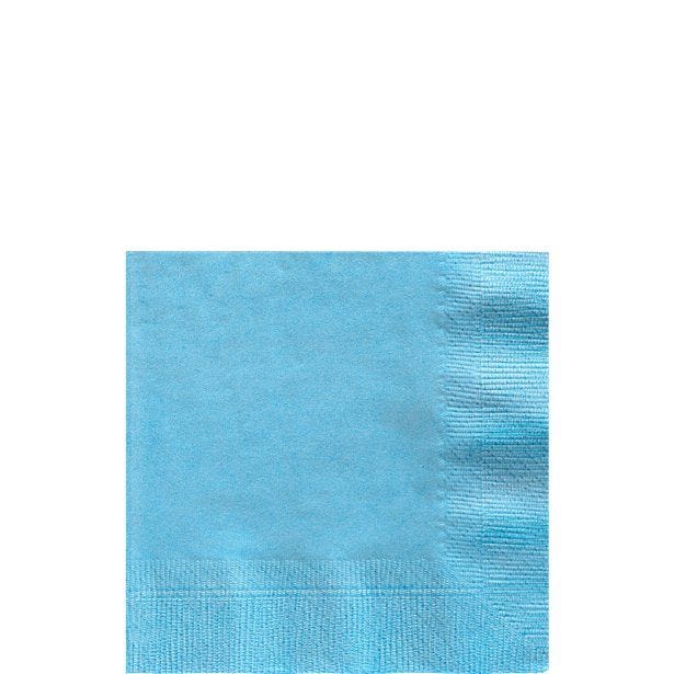 Baby Blue Beverage Napkins - 25cm (20pk)