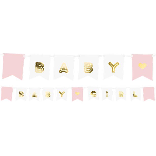 Pink Baby Girl Banner - 1.75m