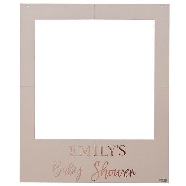 Baby Shower Customisable Photo Prop Frame - 72cm x 60cm