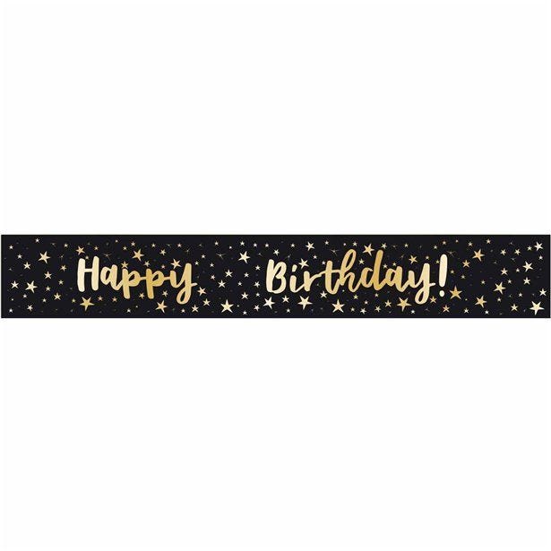 Happy Birthday Add an Age Foil Banner