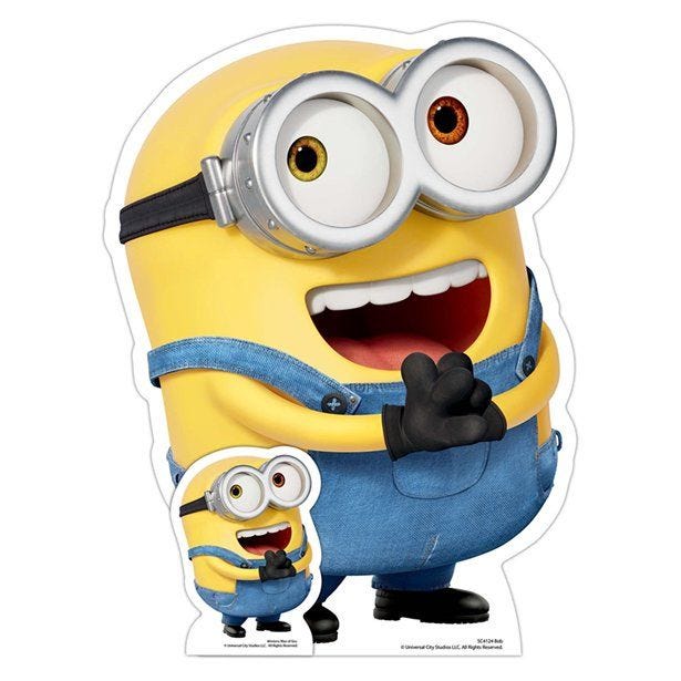 Minions 2 Bob Happy Mini Cardboard Cutout - 62cm