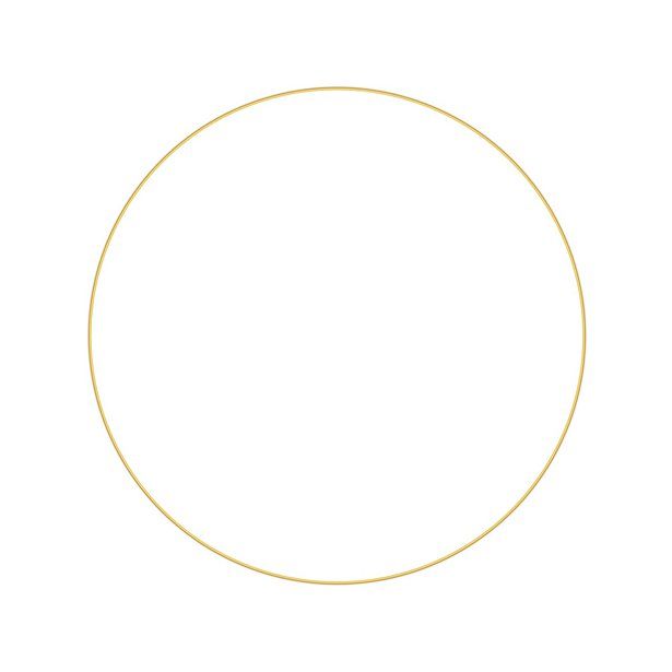 Gold Wedding Hanging Hoop - 50cm