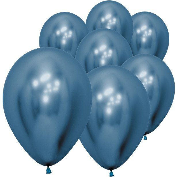 Blue Reflex Balloons - 5" Latex (50pk)