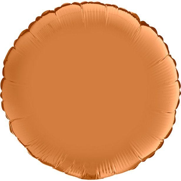 Satin Caramel Round Foil Balloon - 18"