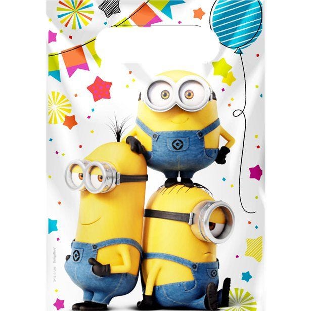 Minions Paper Lootbags (8pk)