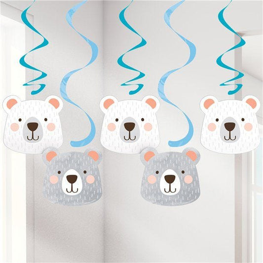 Birthday Bear Dizzy Danglers (5pk)