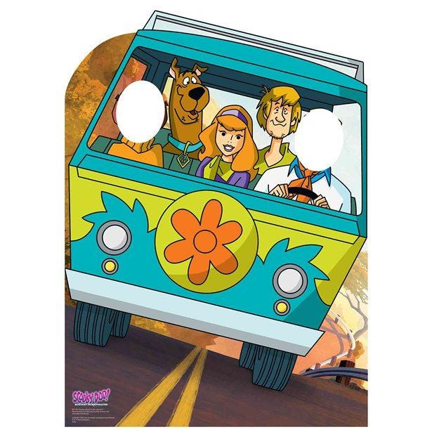 Scooby Doo Mystery Machine Stand-In Cardboard Photo Prop - 134cm x 98cm