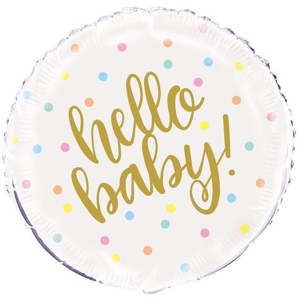 Hello Baby Foil Balloon - 18"