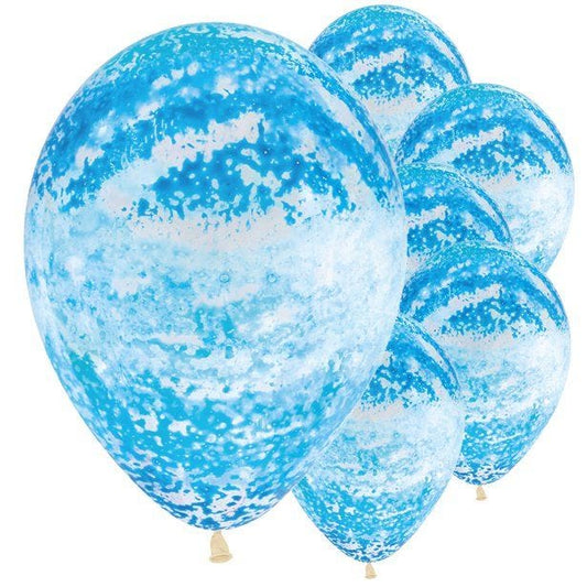 Graffiti Sky Blue Balloons - 12" Latex (25pk)