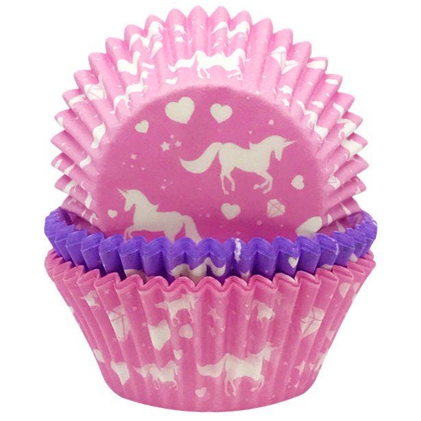 Unicorn Sparkle Cupcake Cases - 4.8cm (75pk)