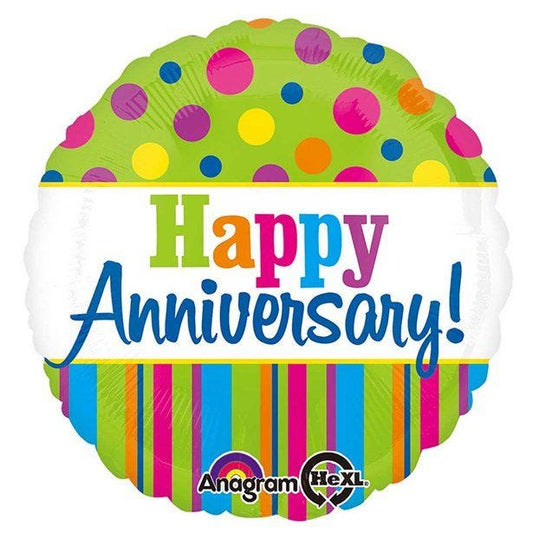 Bright Anniversary Balloon - 18" Foil