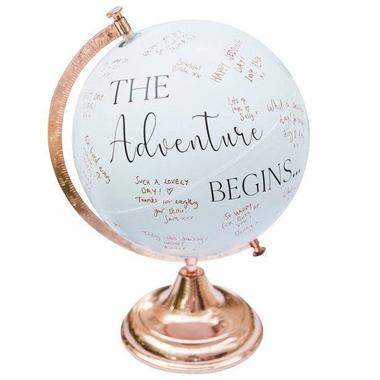 Botanical Wedding Globe Guest Book