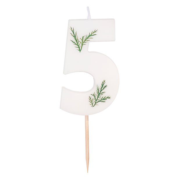 Number 5 Leaf Foliage Candle