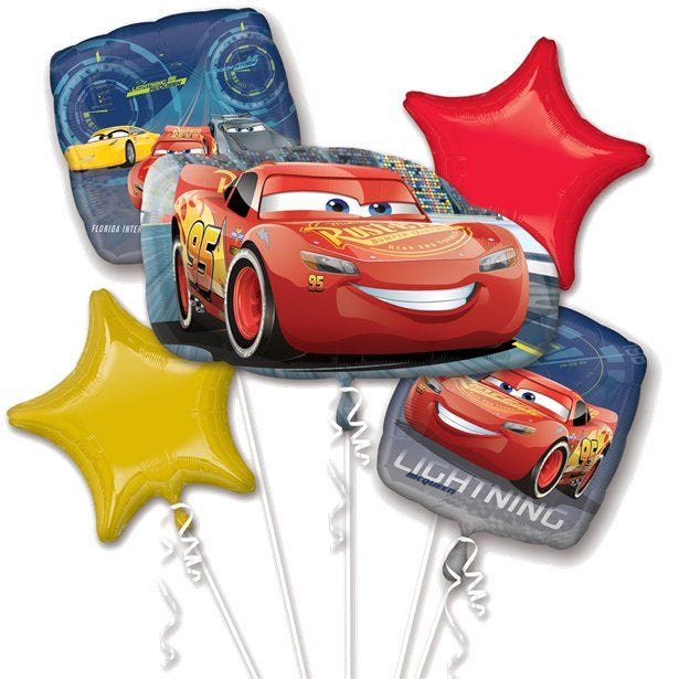 Cars Lightening McQueen Bouquet Balloons