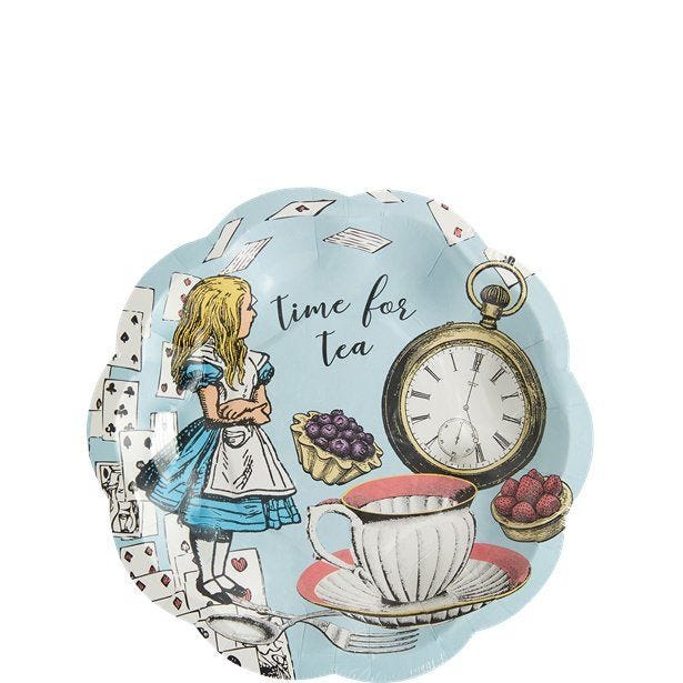 Truly Alice Paper Plates - 17cm (8pk)