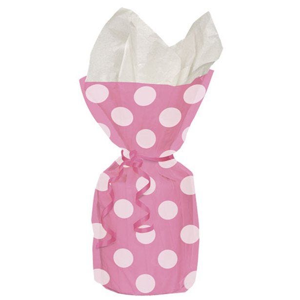 Pink Polka Dots Cello Party Bags (20pk)