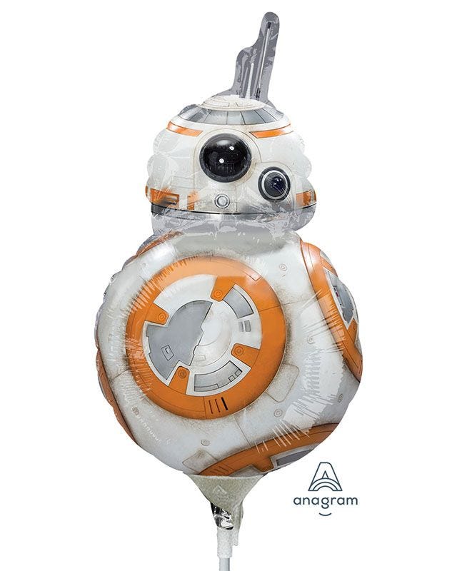 BB8 Mini Airfilled Balloon - 9" Foil