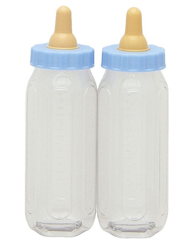 Blue Fillable Baby Bottles