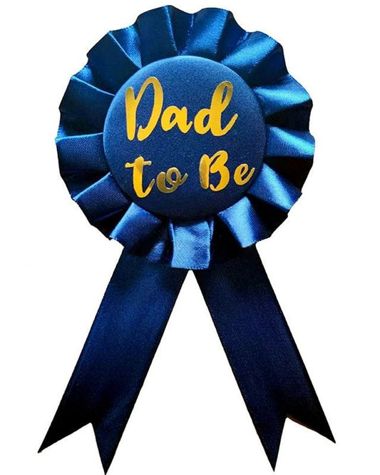 Dad to Be Navy Rosette