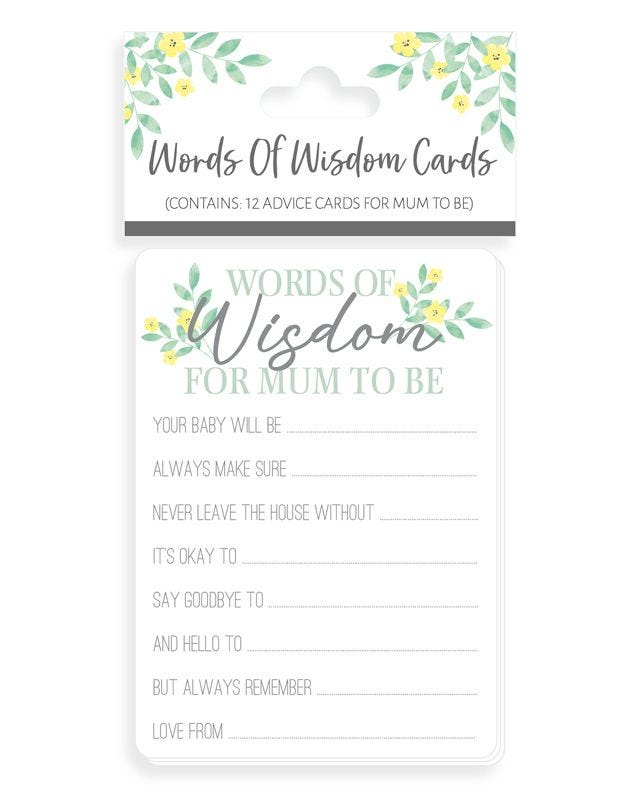 Botanical Parent Advice Cards (12pk)