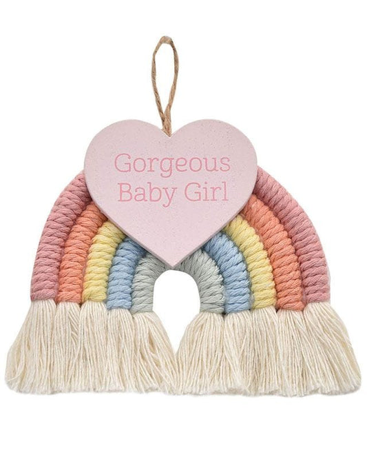 Petit Cheri Macrame Rainbow Hanger Baby Girl