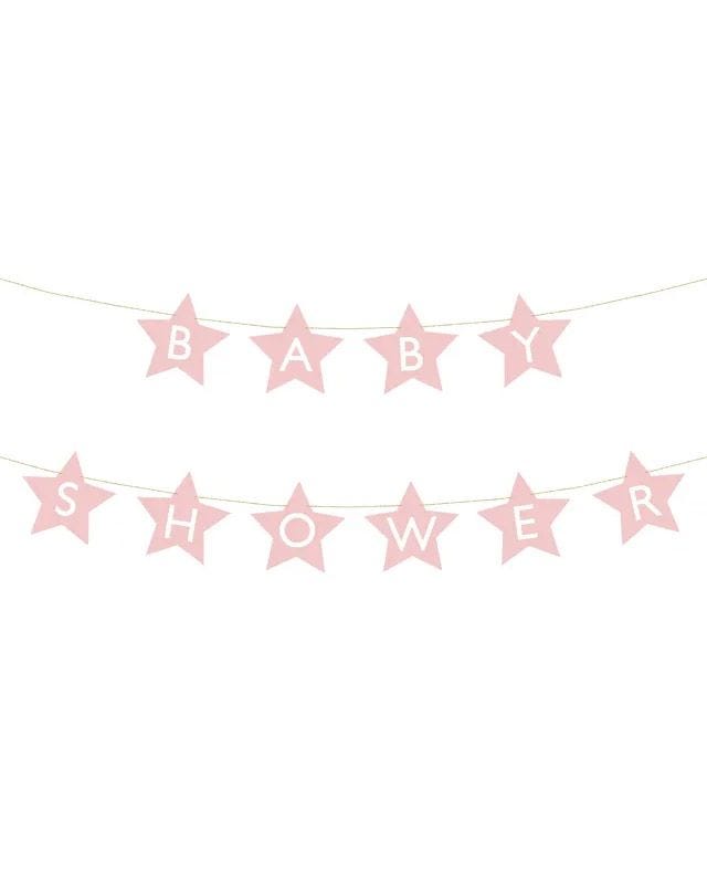 Pink Baby Shower Paper Banner - 3m