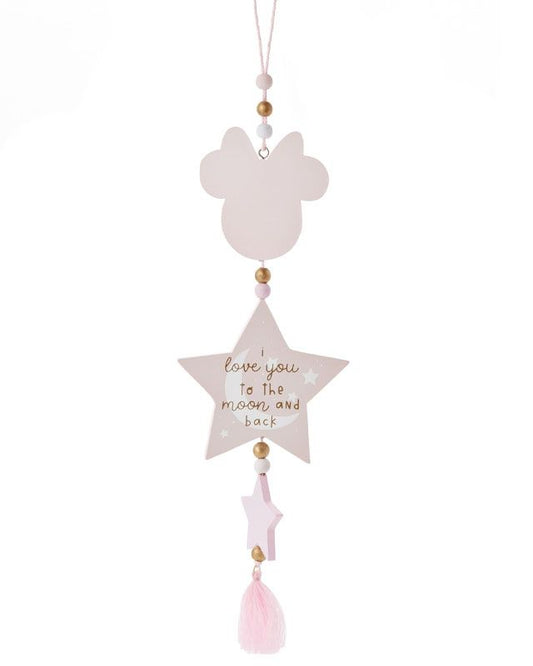 Disney Minnie Love You To The Moon & Back Hanging Plaque