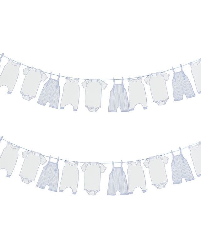 Blue Baby Grow Garland (2.5m)