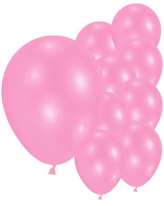 9'' Pearl Pink Latex Balloons (10pk)