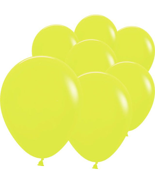 Neon Yellow Mini Balloons - 5" Latex (100pk)