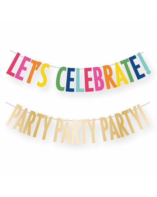 Let's Celebrate Paper Banners (2pcs)