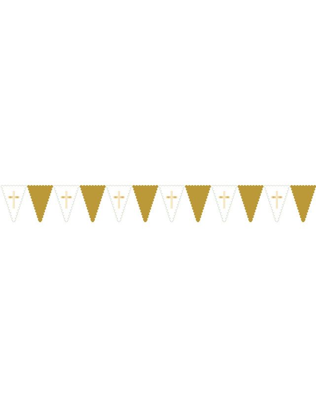 Botanical Celebration Cross Plastic Bunting - 2.75m