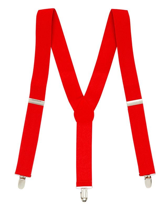 Red Suspender Braces