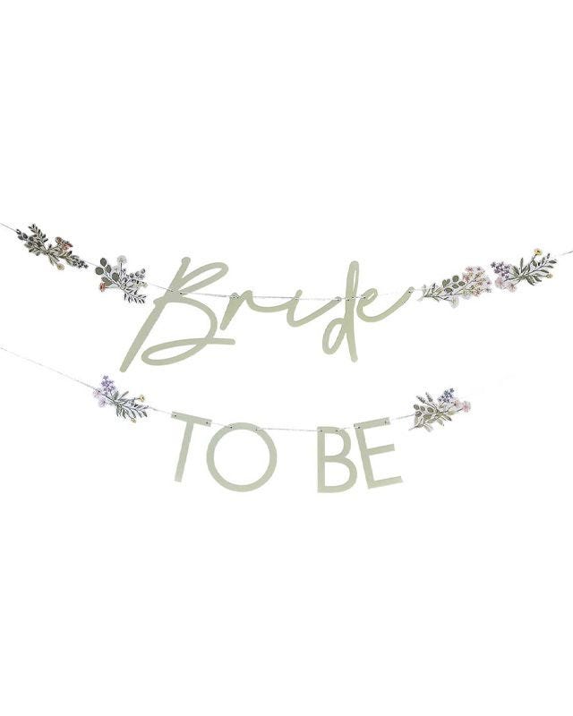 Bridal Bloom Floral Letter Banners - 3m (2pk)