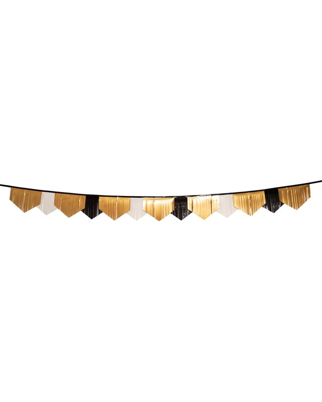 Fringe Gold, Black & White Bunting