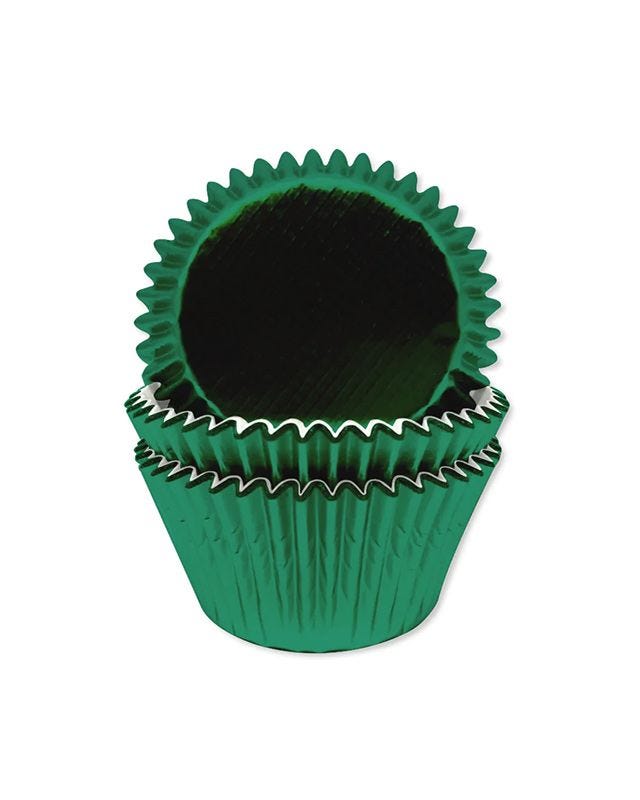 Green Foil Cupcake Cases (45pk)