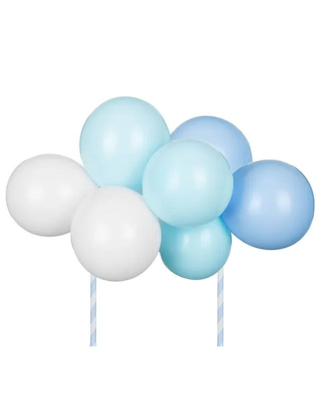 Blue Mix Balloon Cake Topper