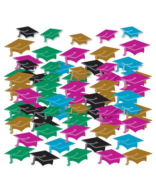 Graduation Cap Assorted Confetti (14g)