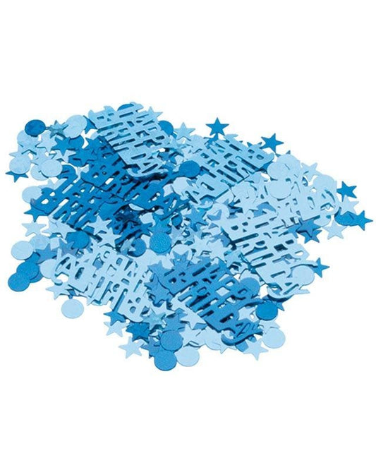 Blue Happy Bday Metallic Confetti (14g)