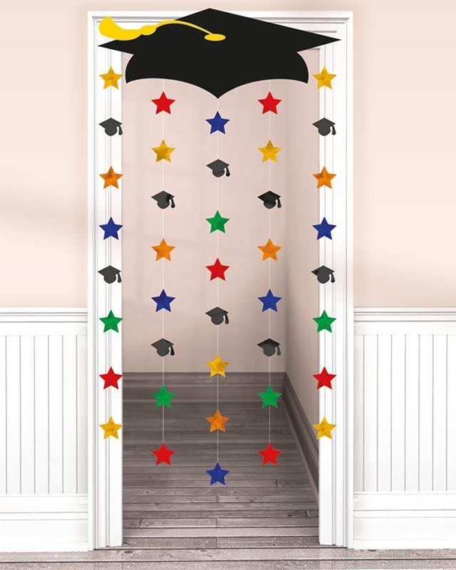 Graduation Cap Door Curtain