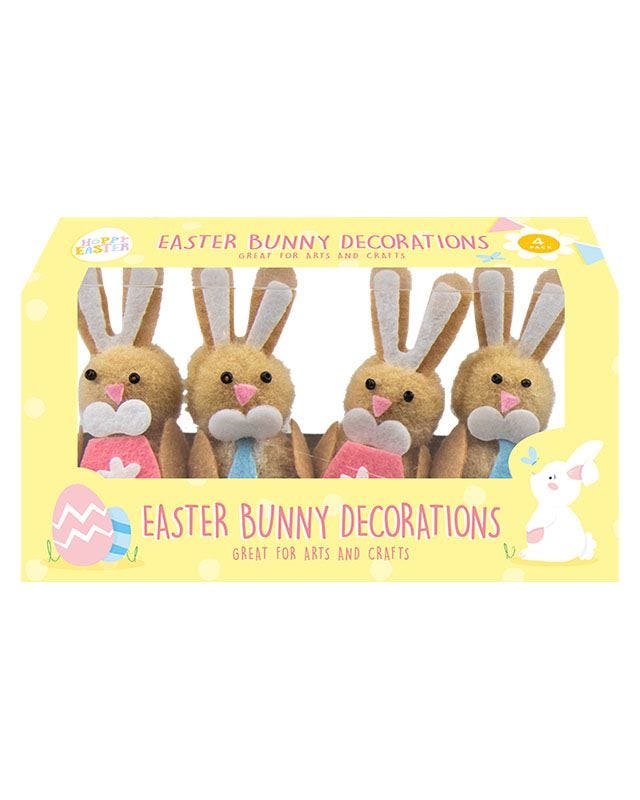 Easter Bunny Decorations (4pk)