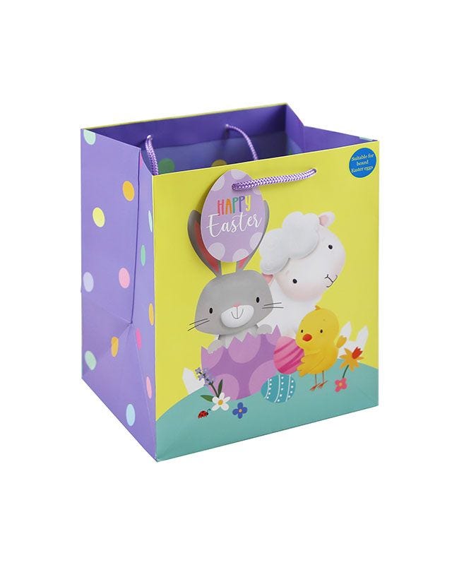 Easter Cute Egg Hunt Gift Bag - 25.5cm x 21.5cm